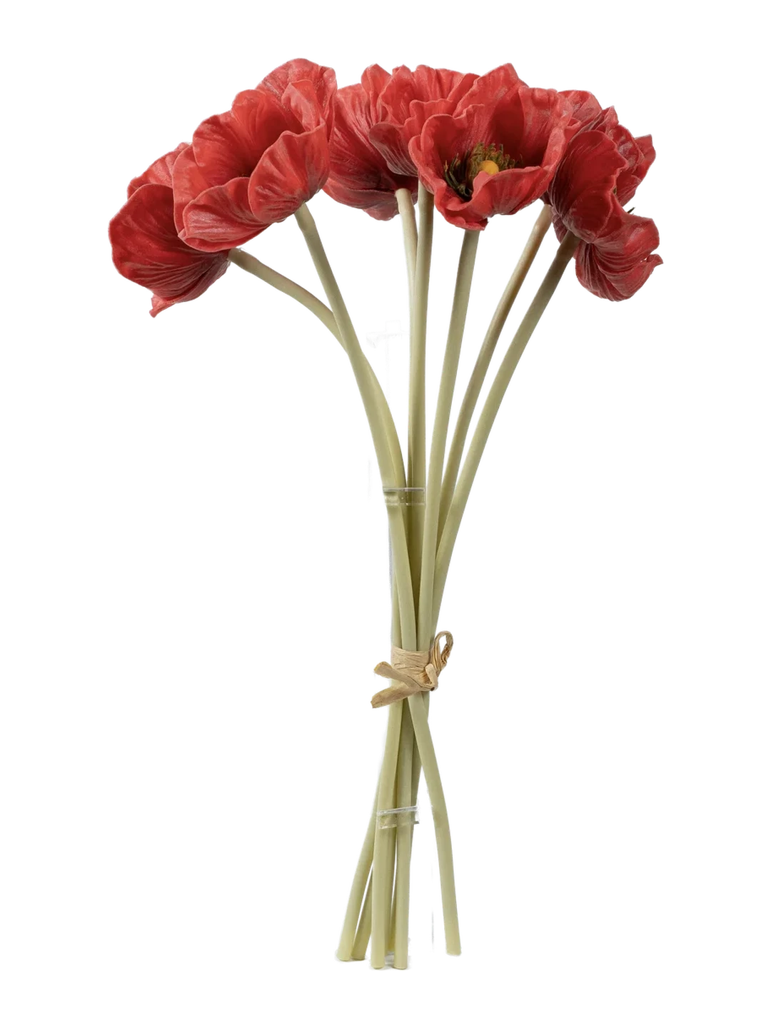 Poppy Bunch (Crimson Petal) — artificial flowers in red by VYNE