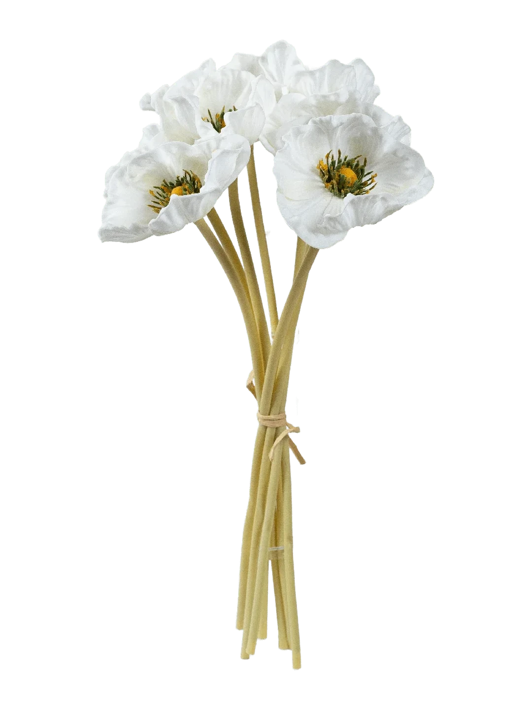 Poppy Bunch (Pure Snow) — artificial flowers in white by VYNE