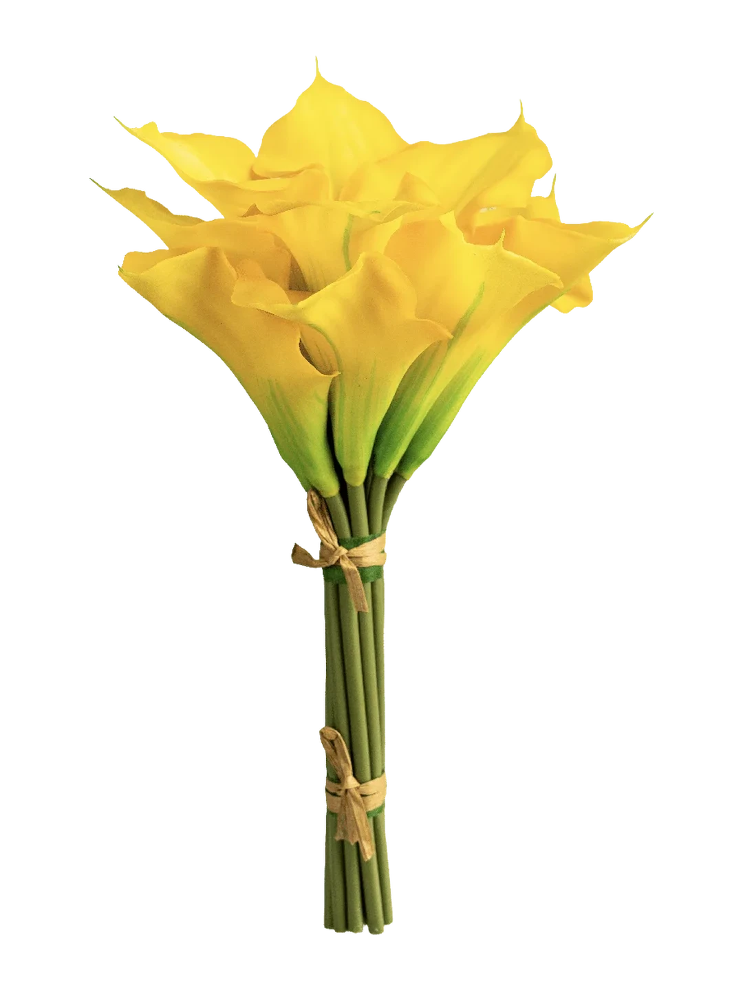 Calla Lily Bunch (Golden Amber) — artificial flowers in yellow by VYNE