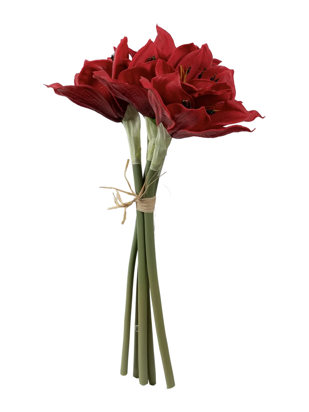 Amaryllis (Crimson Bloom) — artificial flowers in red by VYNE