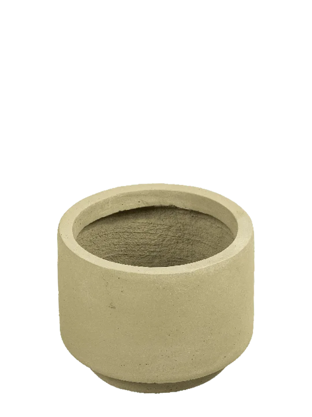 Petit Low Cylinder Planter (Soft Limestone) — decorative vessel by VYNE