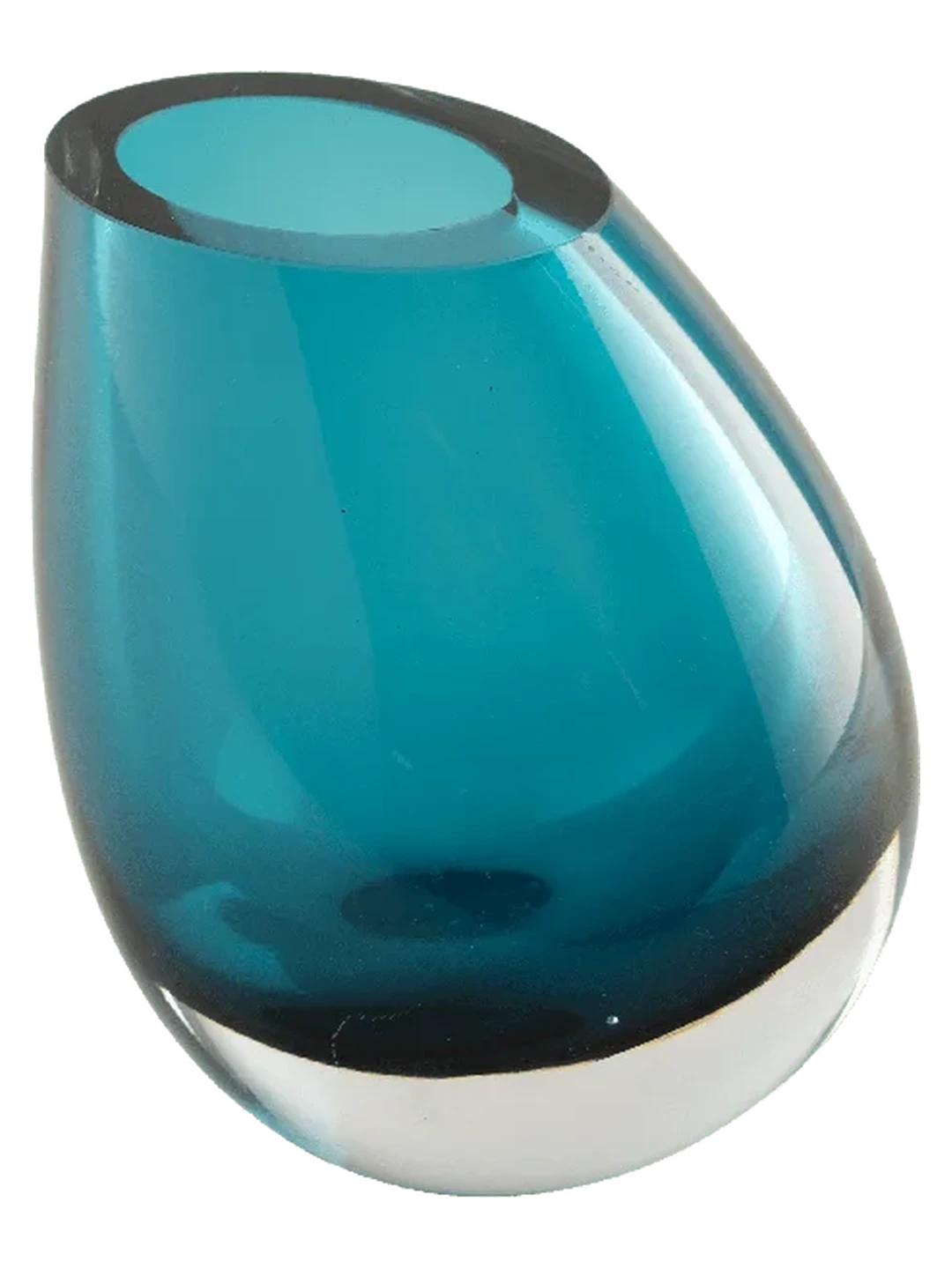 Pebble Tilt (Lagoon Blue) — decorative vessel by VYNE