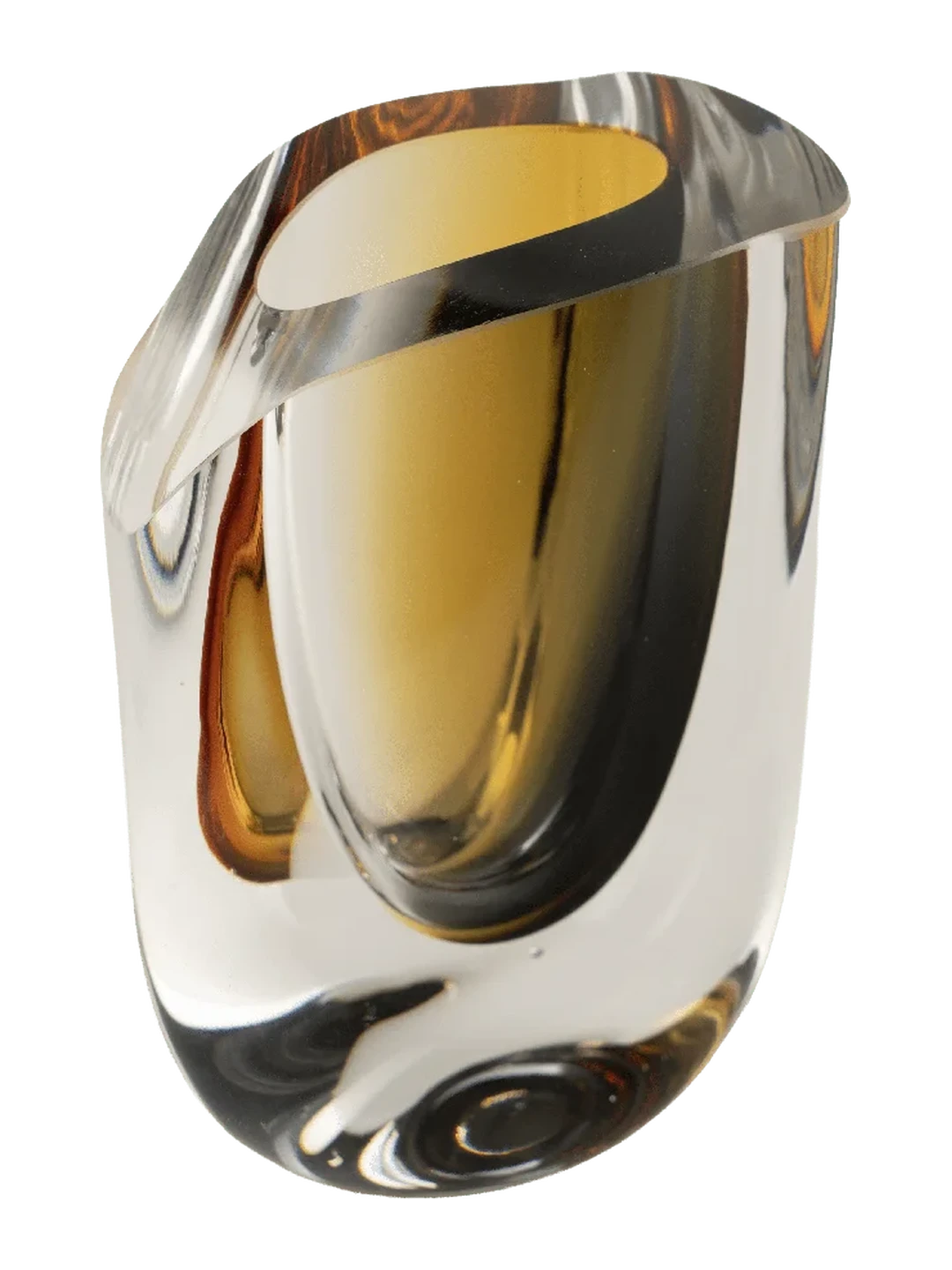 Prism Pebble (Gold Veil) — decorative vessel by VYNE