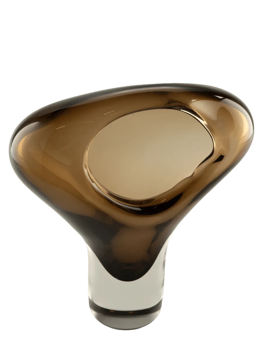 Molten Crest (Amber Glass) — decorative vessel by VYNE