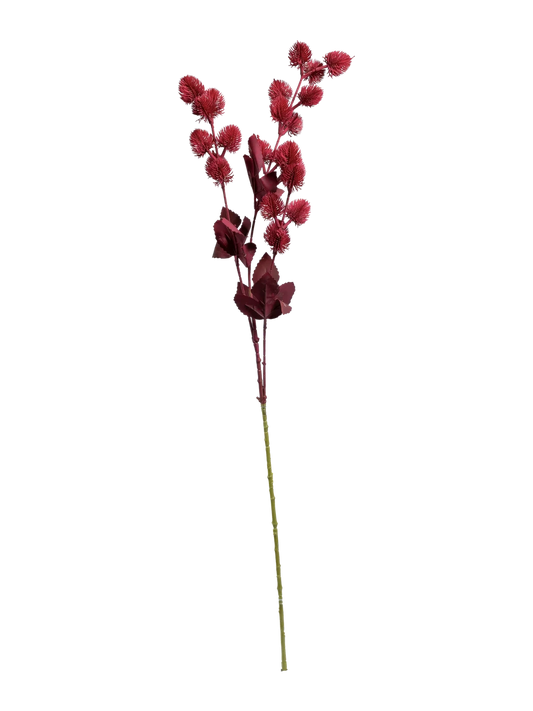 Thistle (Crimson Ember) — artificial foliage in red by VYNE