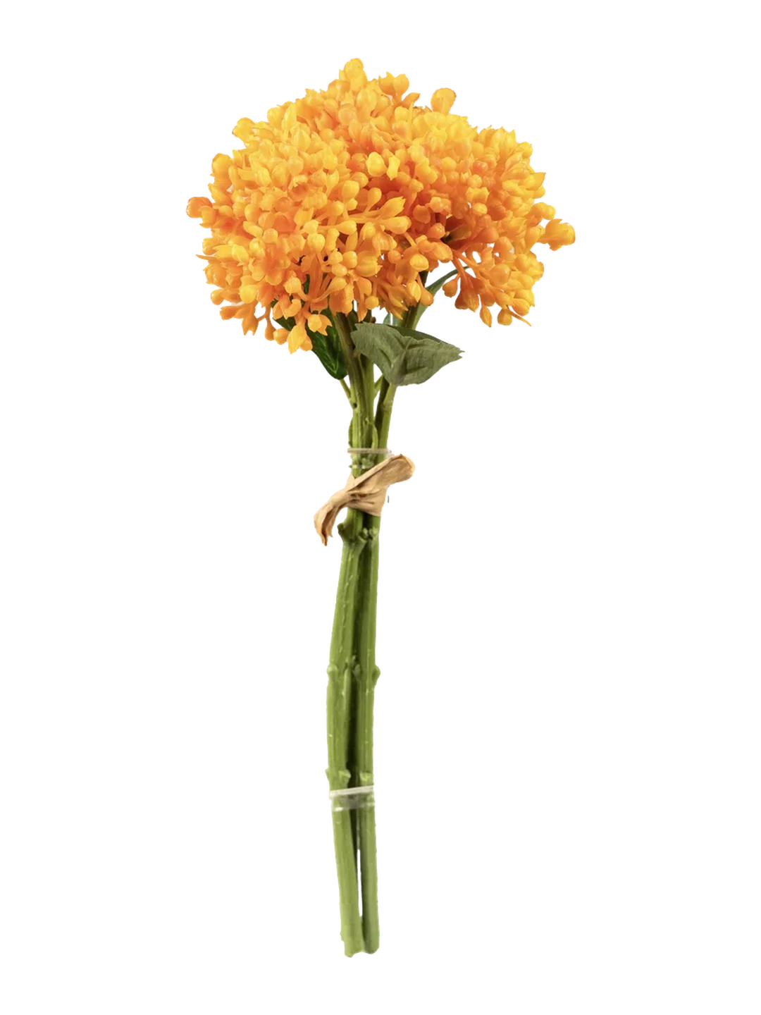 Ixora Bunch (Burnt Apricot) — artificial foliage in orange by VYNE