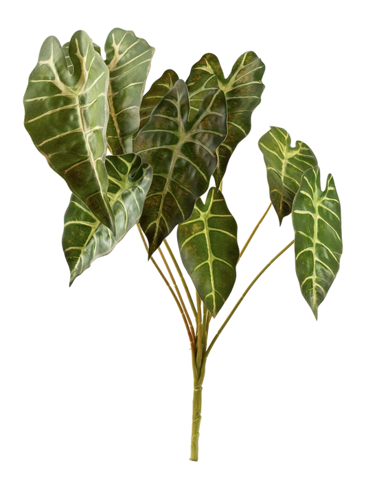 Alocasia (Lilac Frost) — artificial foliage in purple by VYNE