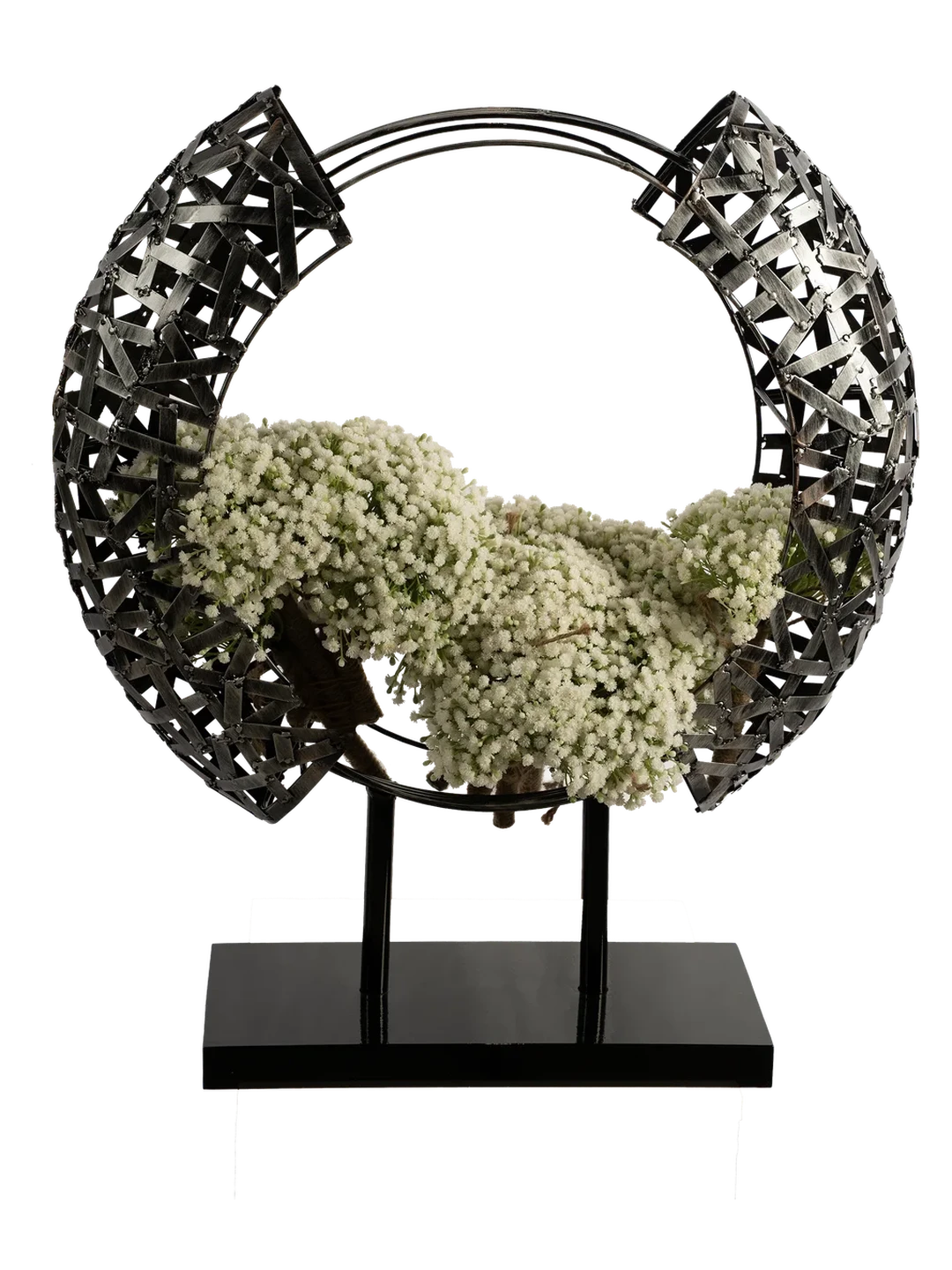 Halo Wreath Sculpture (Antique Brown Patina) — decorative vessel by VYNE