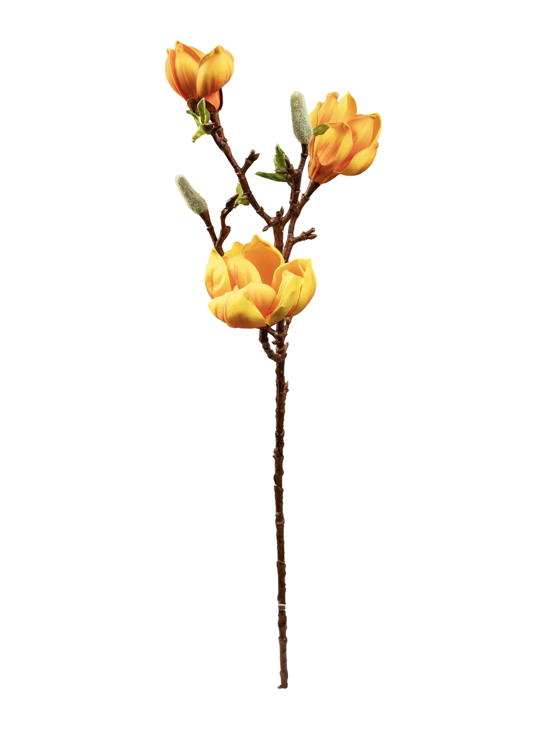 Magnolia Branch (Amber Glow) — artificial flowers in orange by VYNE