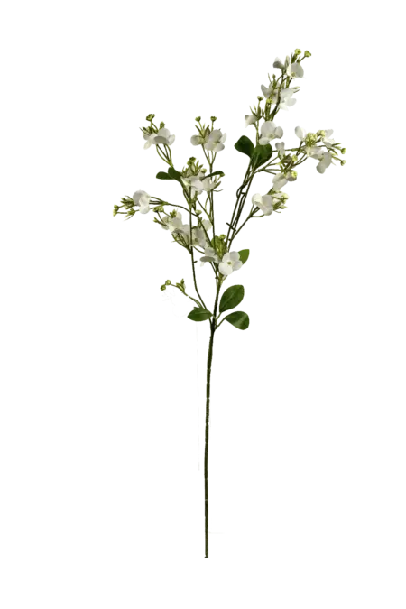 Artificial Periwinkle Spray — Snow White | Vyne Boutique