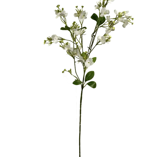 Artificial Periwinkle Spray — Snow White | Vyne Boutique