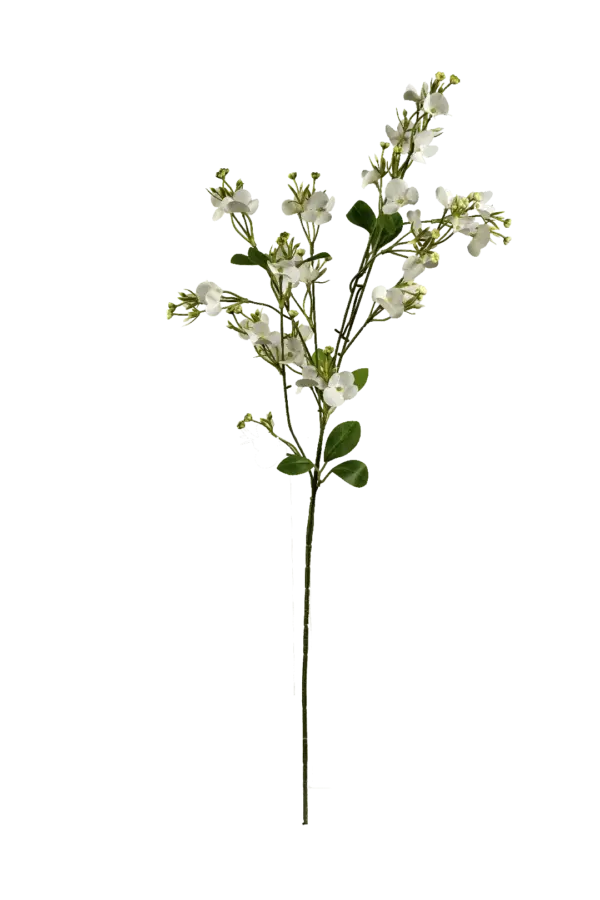 Artificial Periwinkle Spray — Snow White | Vyne Boutique