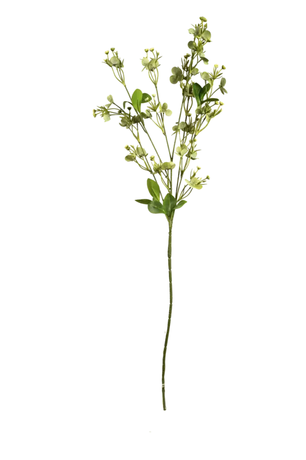 Artificial Periwinkle Spray — Eucalyptus Grey | Vyne