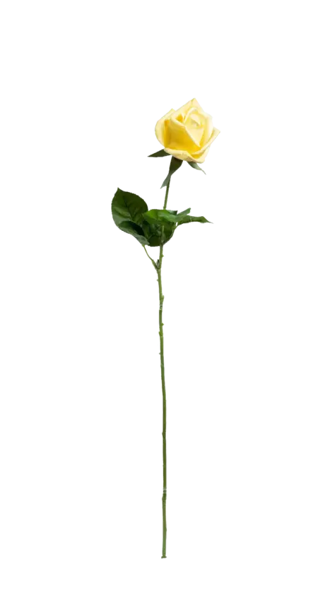 Artificial Yellow Rose — Soft Butter | Vyne Boutique
