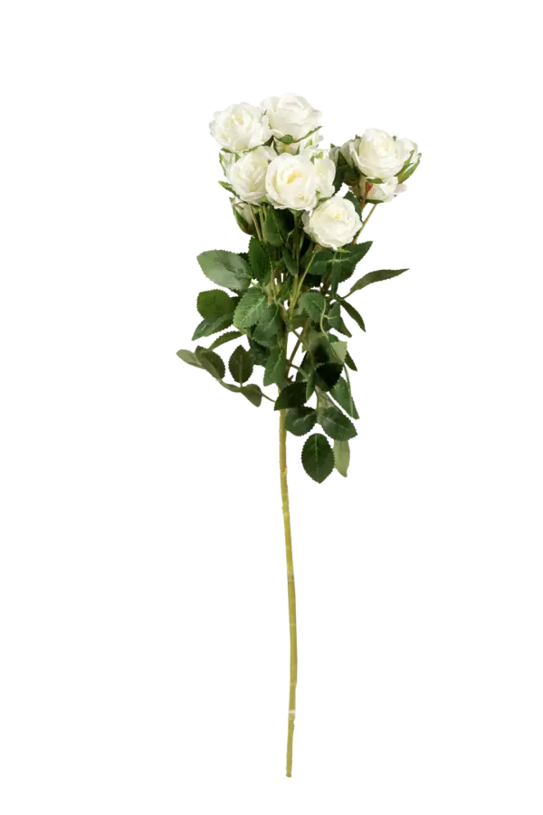 Artificial Spray Rose — Pure Ivory White | Vyne Boutique