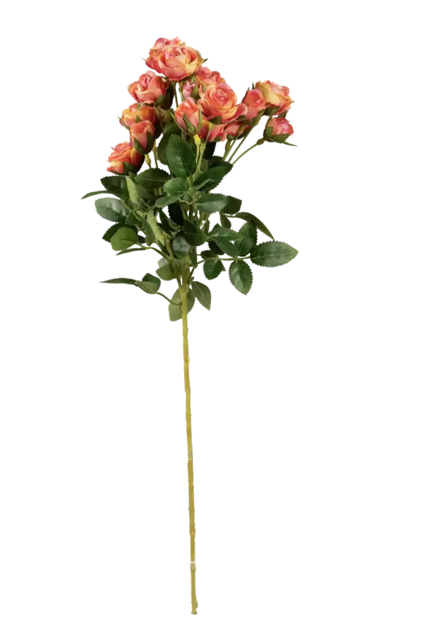 Artificial Spray Rose — Apricot Blush Peach | Vyne Boutique
