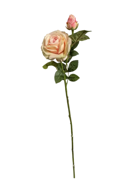 Artificial Pink Rose — Rose Cream | Vyne Boutique