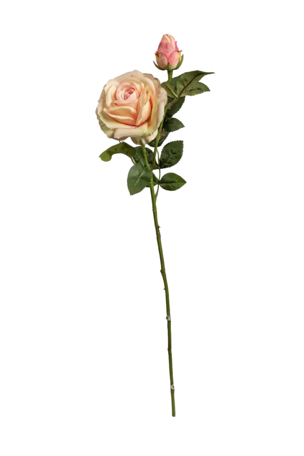 Artificial Pink Rose — Rose Cream | Vyne Boutique