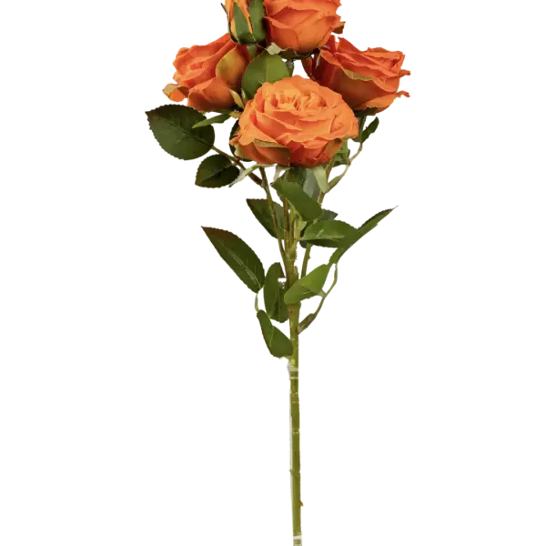 Artificial Garden Rose — Burnt Apricot Ember | Vyne Boutique