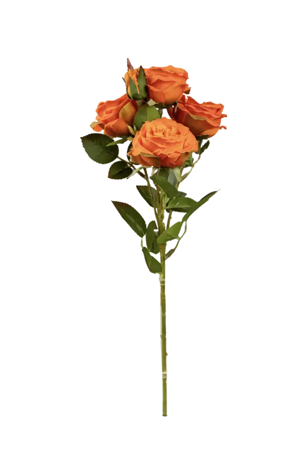 Artificial Garden Rose — Burnt Apricot Ember | Vyne Boutique