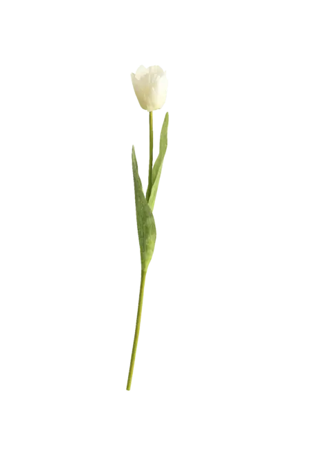 Artificial Tulip Flower — Ivory White | Vyne Boutique
