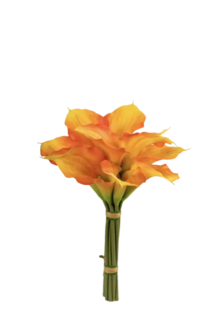 Artificial Calla Lily Bunch — Sunset Coral | Vyne Boutique
