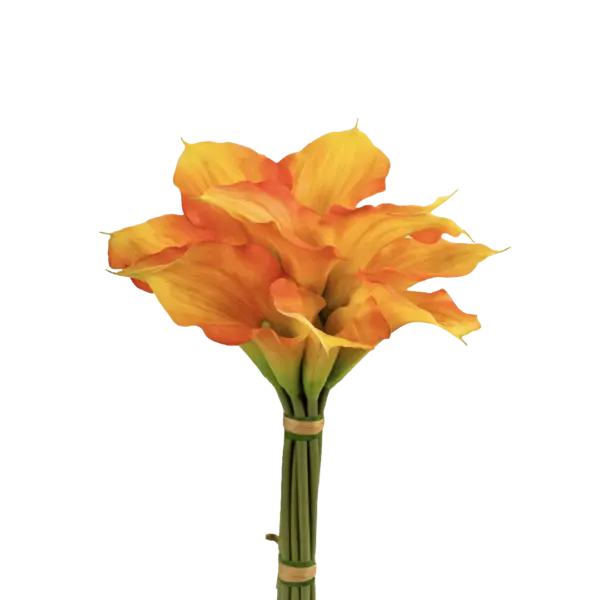 Artificial Calla Lily Bunch — Sunset Coral | Vyne Boutique