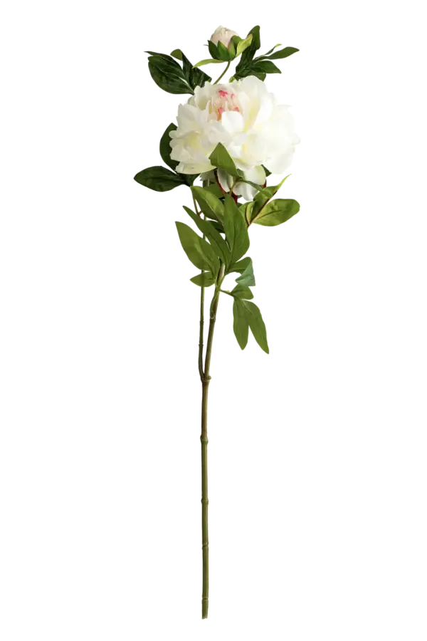 Artificial Peony Flower — Blush Snow White | Vyne Boutique