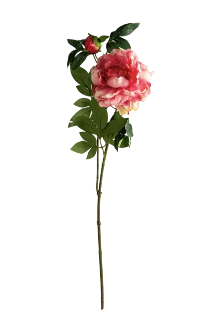 Artificial Peony Flower — Coral Blush | Vyne Boutique