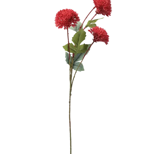 Artificial Red Allium — Crimson Bloom | Vyne Boutique