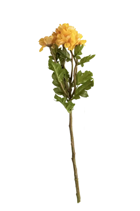 Artificial Chrysanthemum Spray — Buttercream Yellow | Vyne