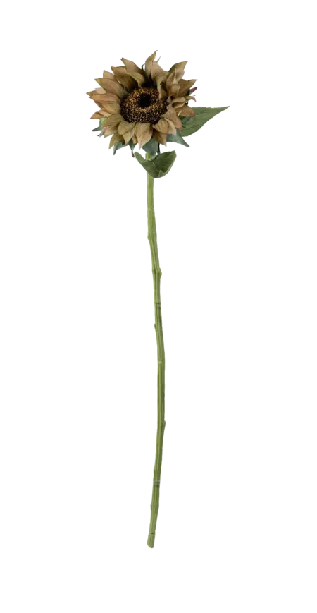 Artificial Sunflower Stem — Aged Linen | Vyne Boutique