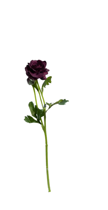 Artificial Ranunculus Flower — Plum Velvet | Vyne Boutique