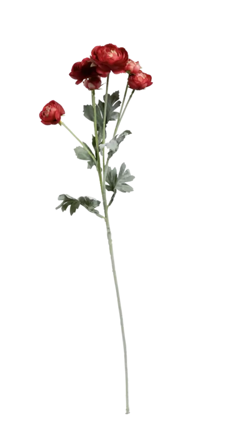 Artificial Ranunculus Flower — Crimson Rose | Vyne Boutique