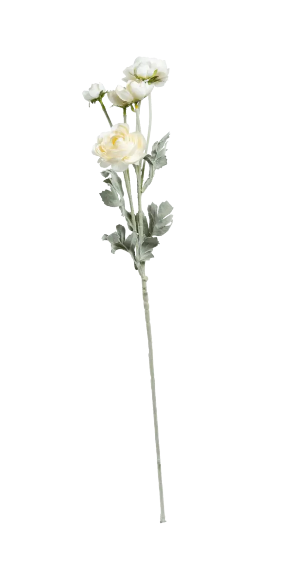 Artificial Ranunculus Flower — Porcelain White | Vyne Boutique