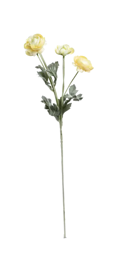 Artificial Ranunculus Flower — Butter Yellow | Vyne Boutique