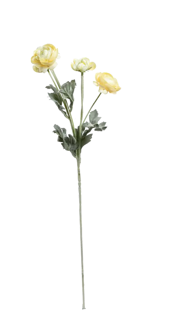 Artificial Ranunculus Flower — Butter Yellow | Vyne Boutique