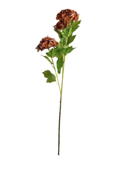 Artificial Hydrangea Flower — Burnt Amber | Vyne Boutique