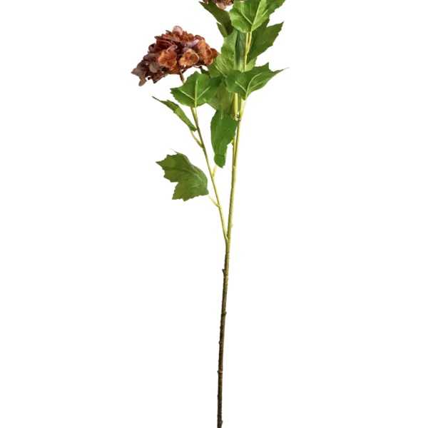 Artificial Hydrangea Flower — Burnt Amber | Vyne Boutique