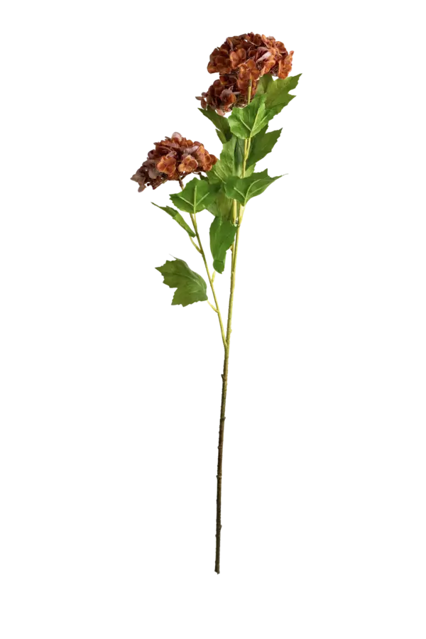 Artificial Hydrangea Flower — Burnt Amber | Vyne Boutique