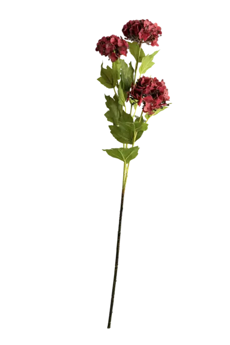 Artificial Hydrangea Flower — Crimson Velvet | Vyne Boutique