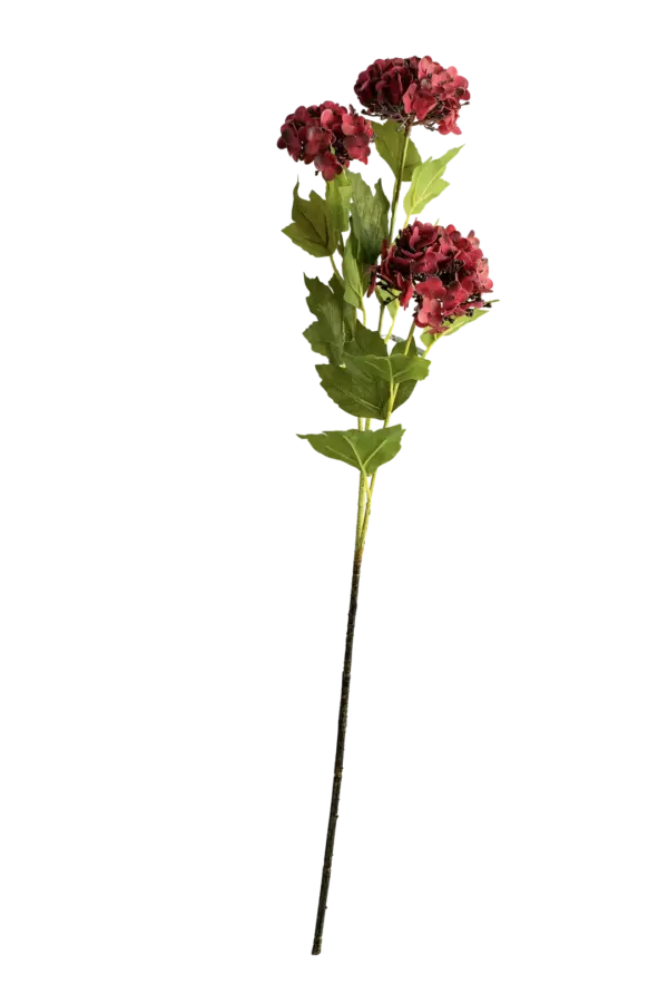 Artificial Hydrangea Flower — Crimson Velvet | Vyne Boutique