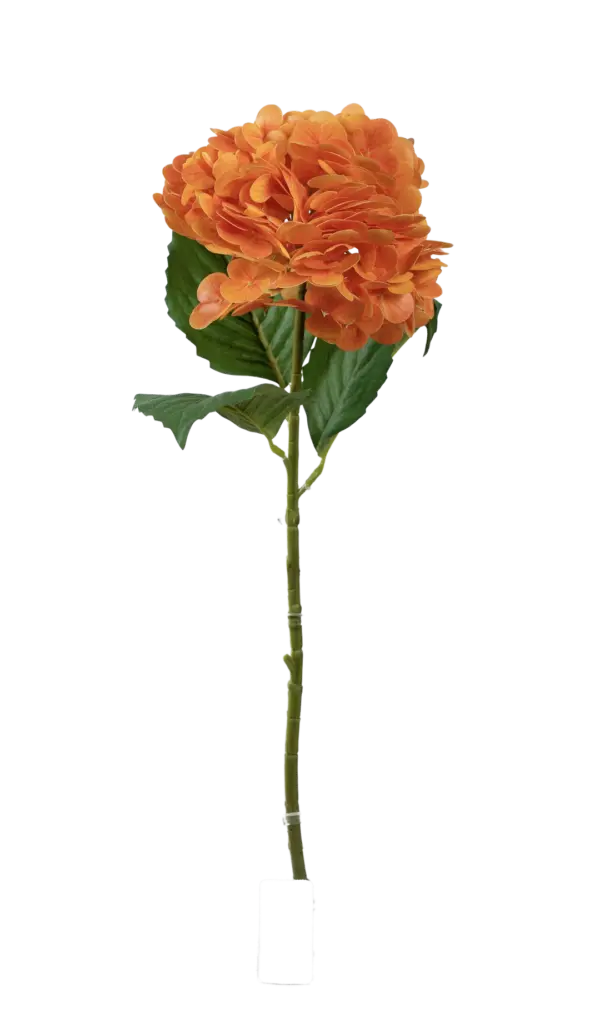 Artificial Hydrangea Flower — Sunset Orange | Vyne Boutique