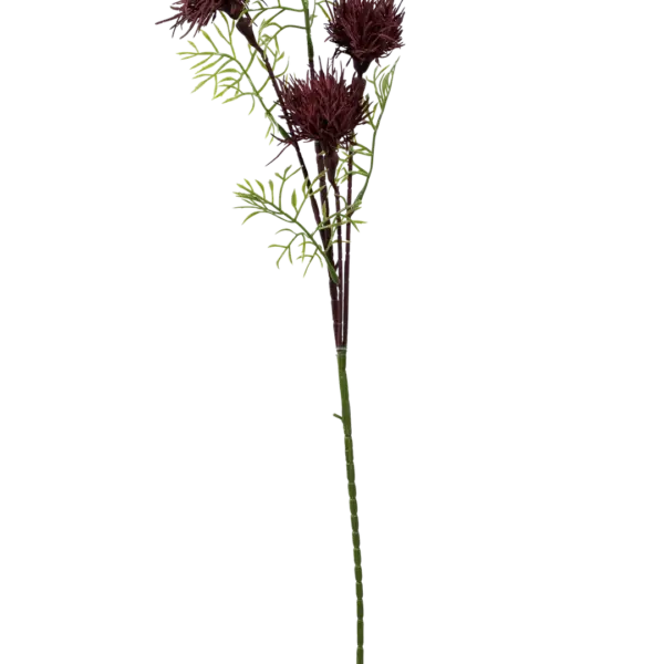 Artificial Echinops Stem — Deep Plum | Vyne Boutique