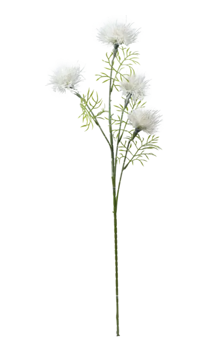 Artificial Echinops Stem — Snow White | Vyne Boutique