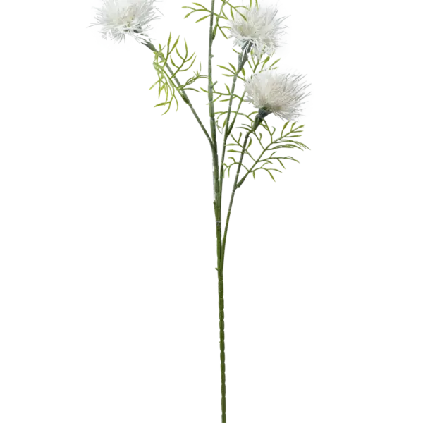 Artificial Echinops Stem — Snow White | Vyne Boutique
