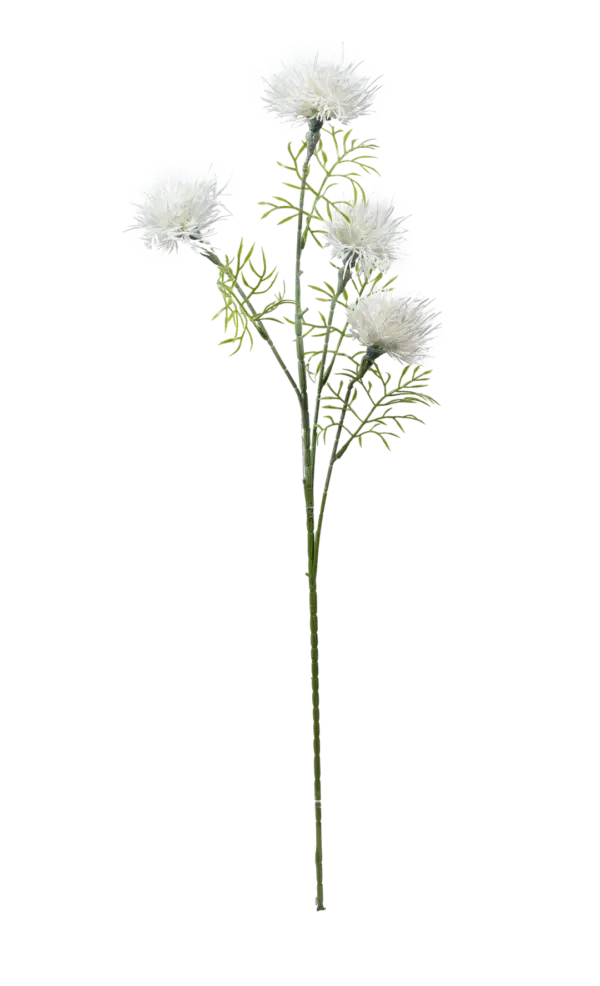 Artificial Echinops Stem — Snow White | Vyne Boutique