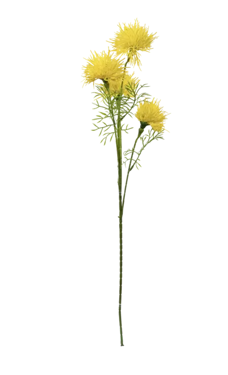 Artificial Echinops Stem — Golden Yellow | Vyne Boutique