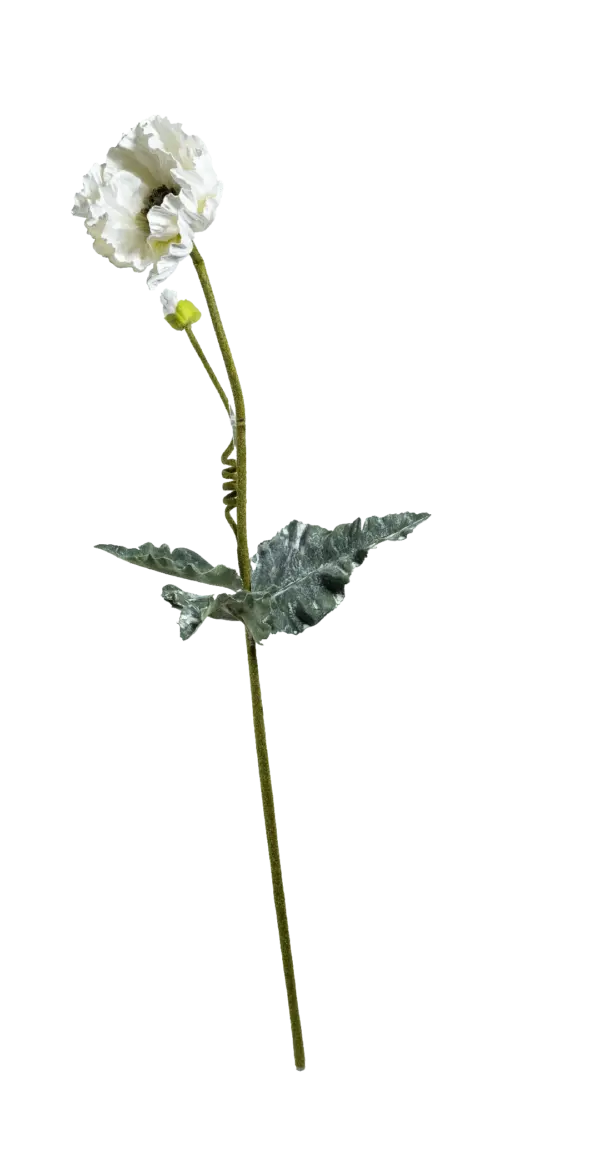 Artificial Iceland Poppy — Porcelain White | Vyne Boutique
