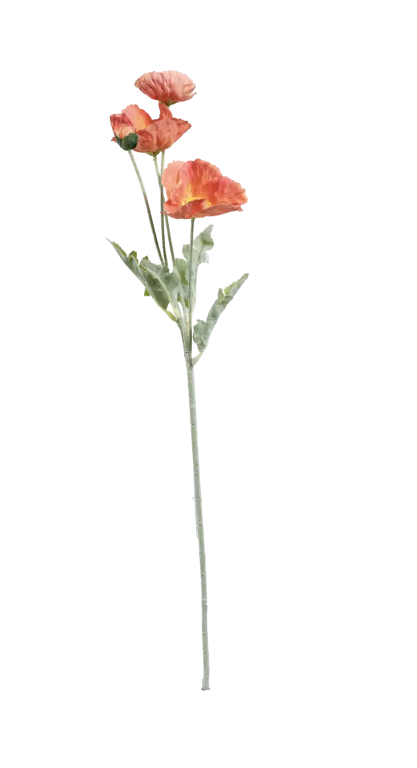 Artificial Poppy Flower — Sunburst Orange | Vyne Boutique